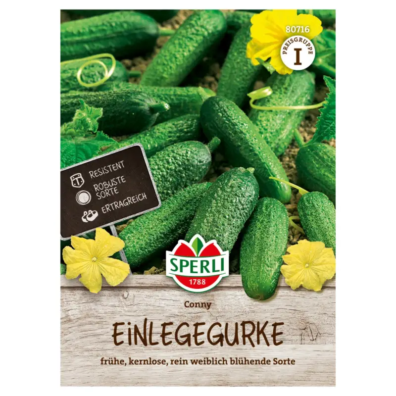 Sperli Saatgut Einlegegurke 'Conny', grün Neue Ware