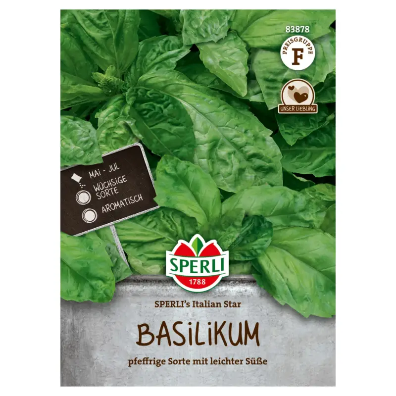 Top-Seller Sperli Saatgut Basilikum 'Sperli’s Italian Star', grün