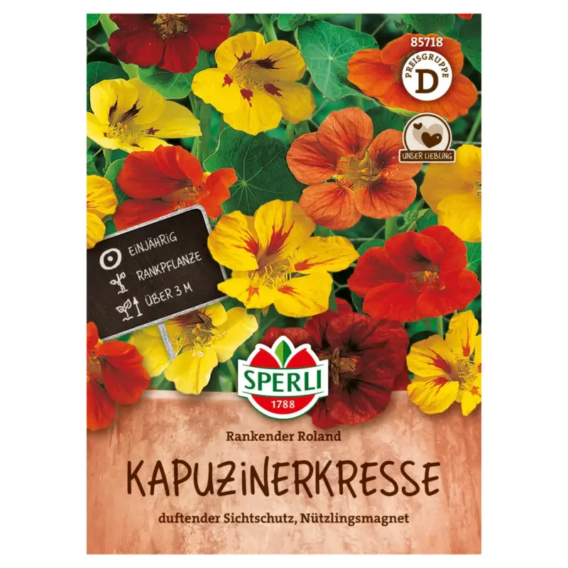 Sperli Saatgut Kapuzinerkresse 'Rankender Roland', bunt Abverkauf