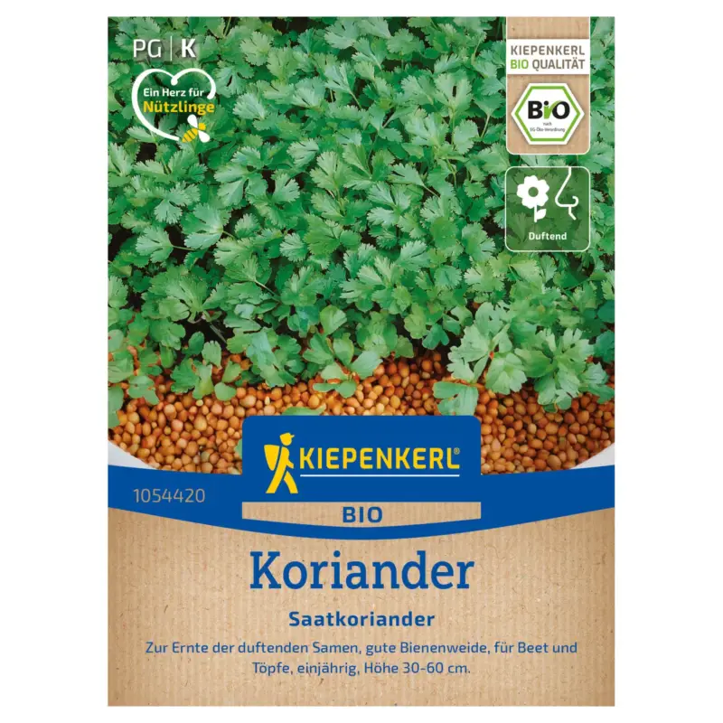 Billig Kiepenkerl Bio Saatgut Saatkoriander, grün & rosa