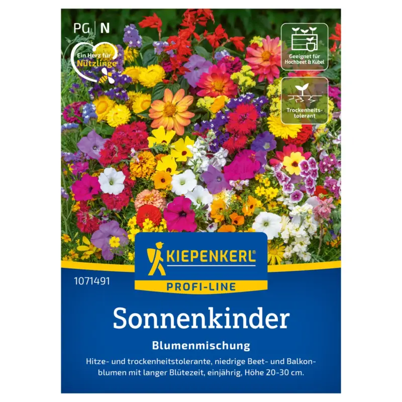 Sale Kiepenkerl Saatgut Blumenmischung 'Pflegeleichte Sonnenkinder', bunt