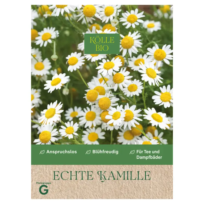 Preisreduziert Kölle Bio Saatgut Echte Kamille, weiß/gelb
