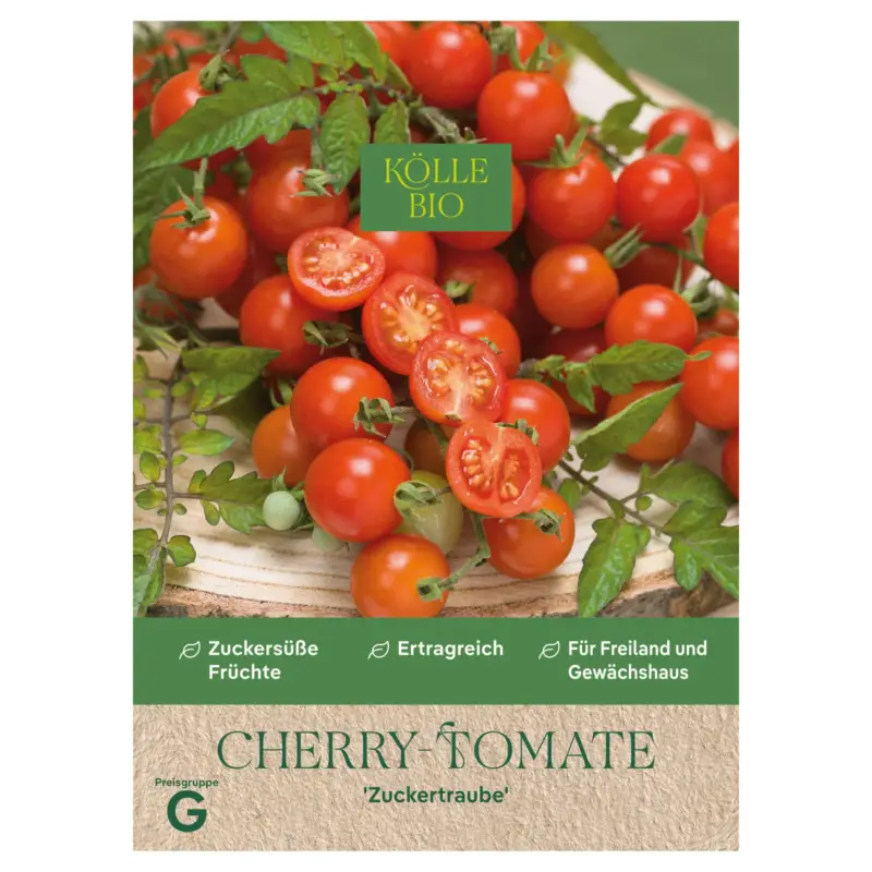 Kölle Bio Saatgut Cherry-Tomate 'Zuckertraube', rot Kracherpreis
