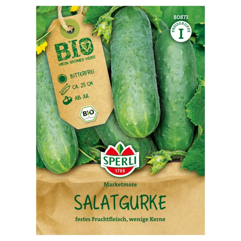 Neue Ware Sperli Bio Saatgut Salatgurke 'Marketmore'