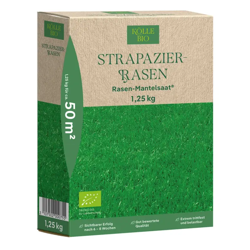 Kölle Bio Saatgut Rasenmischung 'Bio Strapazierrasen', 1,25 kg Top-Preis