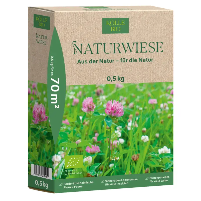 Kölle Bio Saatgut Rasenmischung 'Bio Naturwiese', 0,5 kg Neue Kollektion