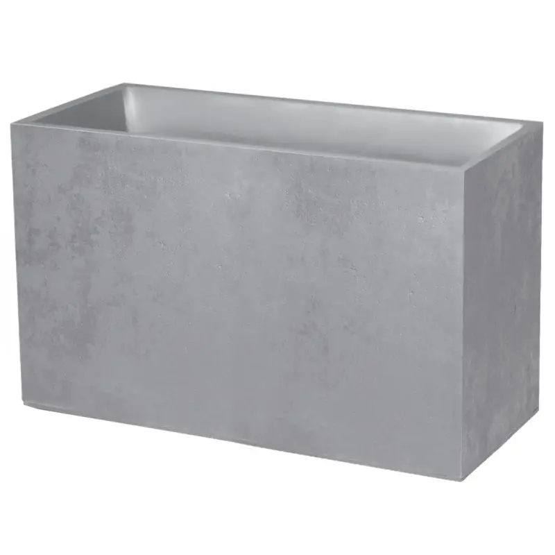 Markenprodukt Eda Pflanzkasten 'Basalt Hutch High', betongrau, ca. 99,5 x 39,5 x H 60 cm