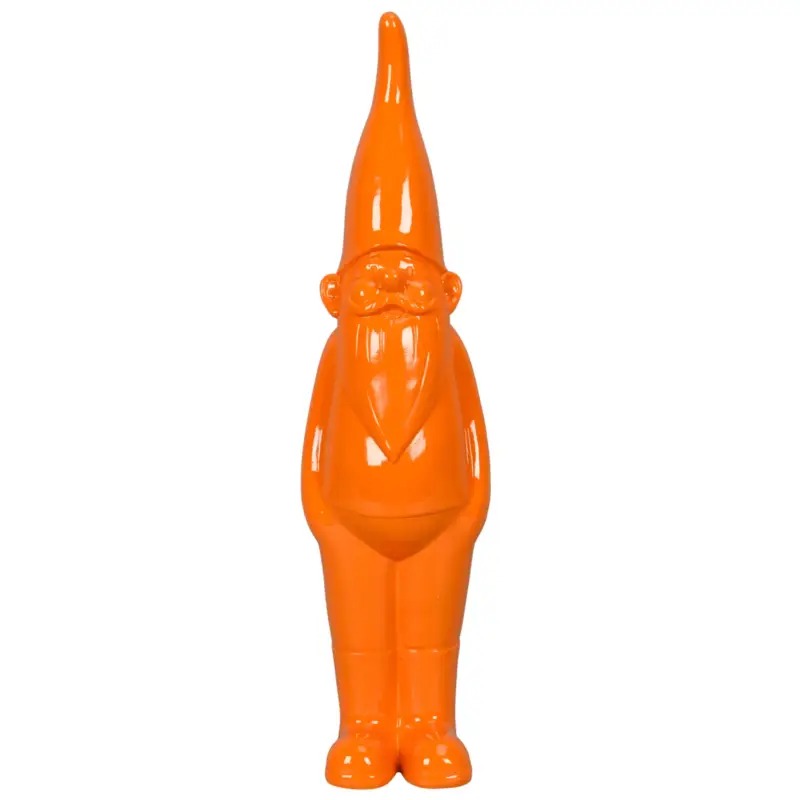 Gartenzwerg, orange, Höhe ca. 55 cm Markenware