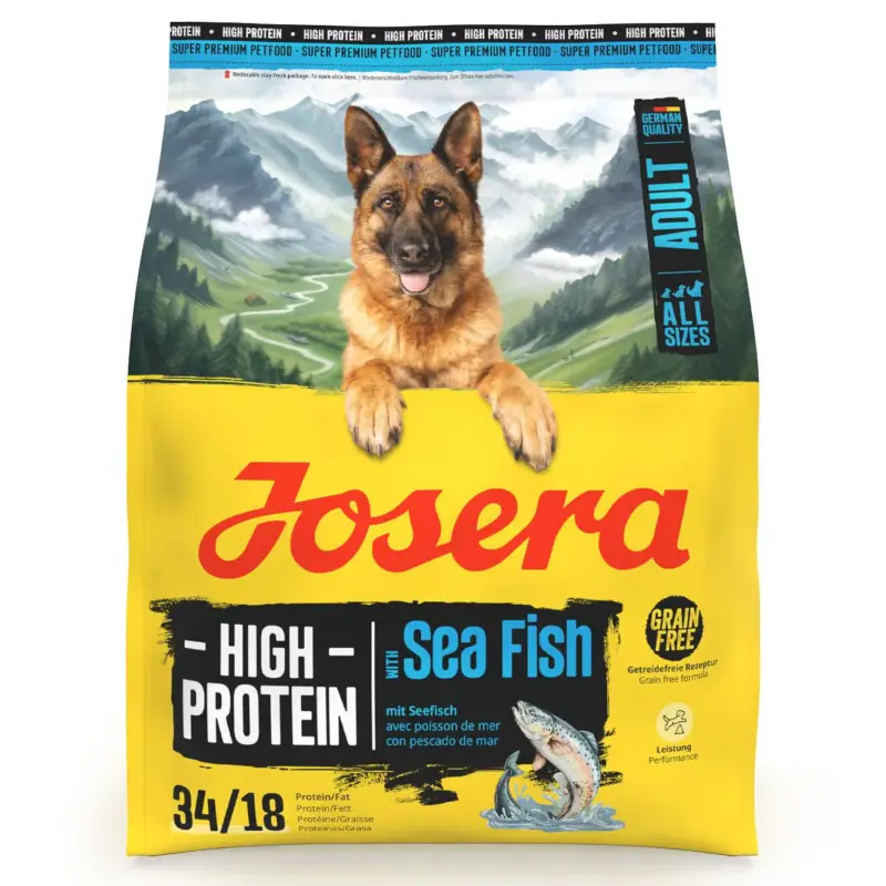 Meistverkauft Josera Hundefutter High Protein Adult mit Seefisch, 900g