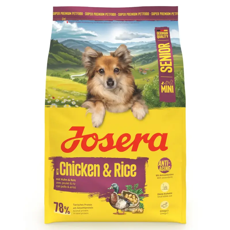 Günstig Josera Hundefutter Mini Senior mit Huhn & Reis, 3kg
