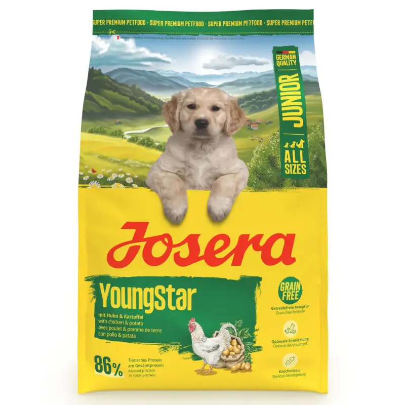 Josera Hundefutter Junior YoungStar mit Huhn & Kartoffel, 3kg Neu