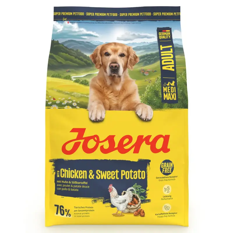 Josera Hundefutter Adult mit Huhn & Süßkartoffel, 3kg Neuheit