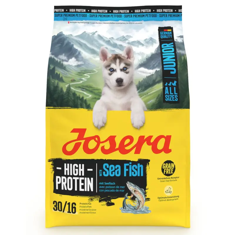 Markenprodukt Josera Hundefutter High Protein Junior mit Seefisch, 3kg