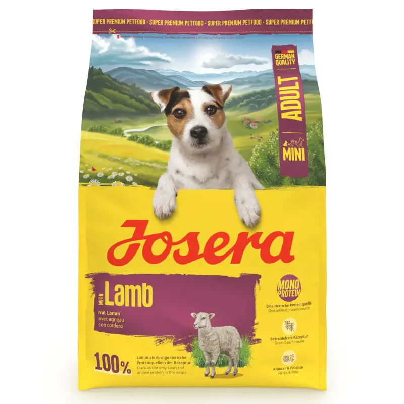 Neue Ware Josera Hundefutter Mini Adult mit Lamm, 3kg