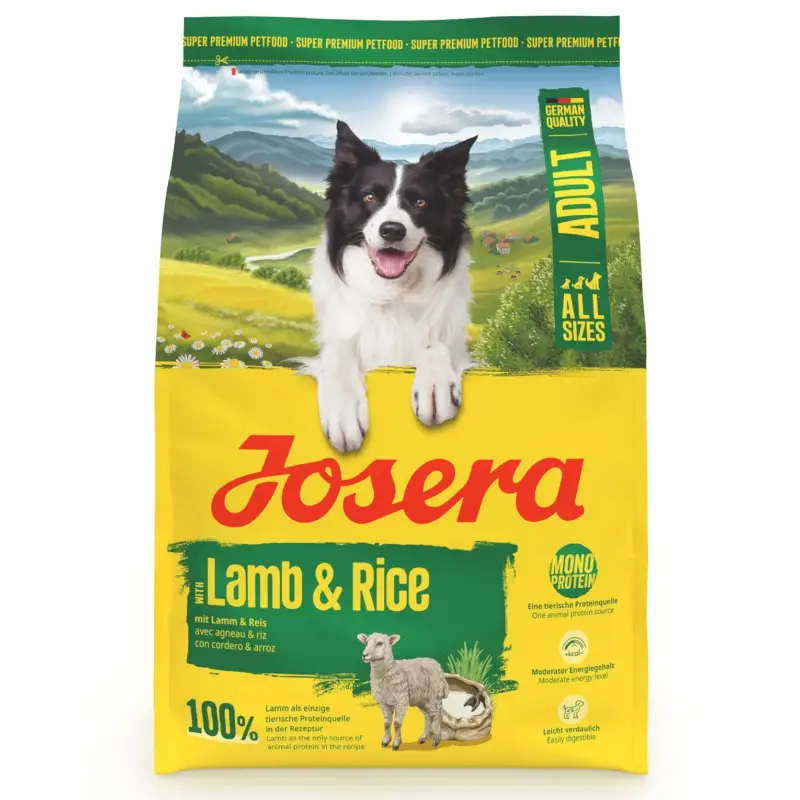 Josera Hundefutter Adult mit Lamm & Reis, 3kg Rabatt
