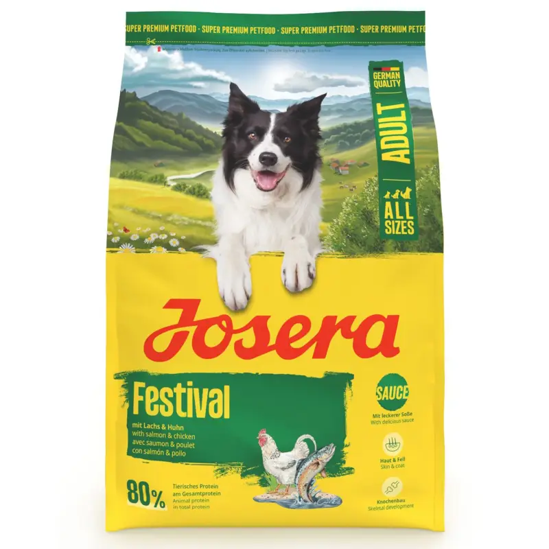 Preiswert Josera Hundefutter Adult Festival mit Lachs & Huhn, 3kg