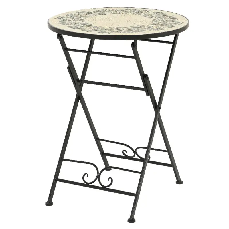 Mosaik-Bistroklapptisch 'Athen', ca. Ø 58 x H 76 cm Sonderangebot