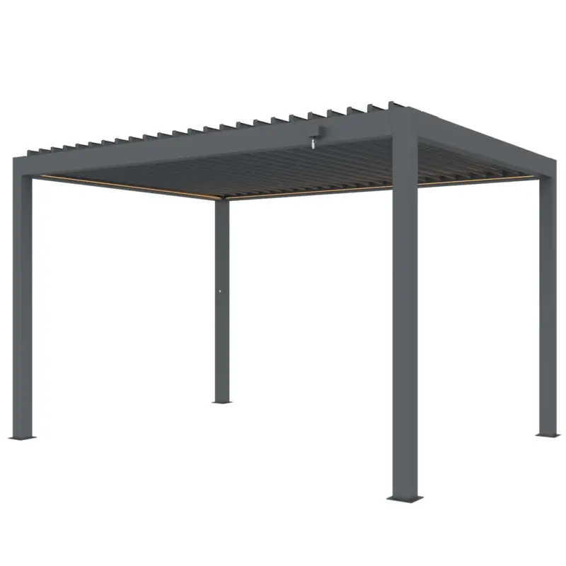 Must-Have Pergola mit LED, anthrazit, ca. 300 x 400 x H 250 cm