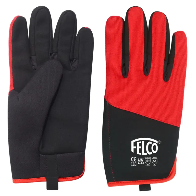 Direktkauf Felco Arbeitshandschuh, rot/schwarz, Gr. XXL