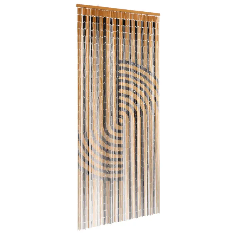 Conacord Dekovorhang 'Japandi', beige/schwarz, ca. 200 x 90 cm Abverkauf