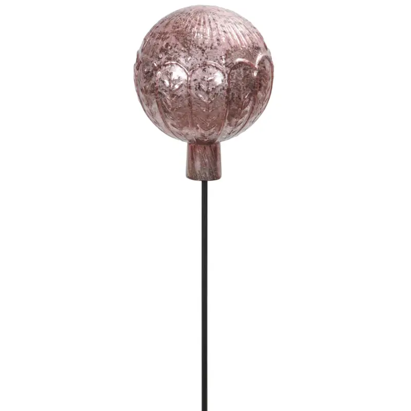 Kugel auf Stab, dunkelrosa, Höhe ca. 115 cm Nur Heute