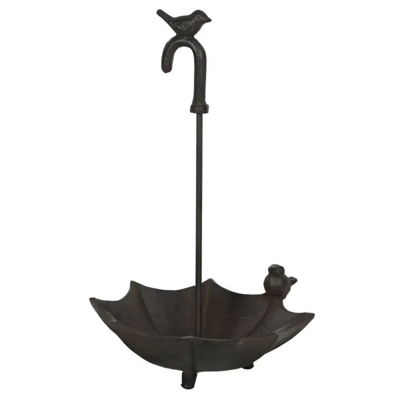 Vogeltränke Schirm, dunkelbraun, ca. Ø 30 cm Billig