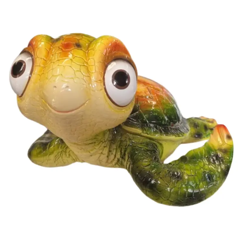 Billig Deko Wasserschildkröte, bunt, Höhe ca. 18 cm