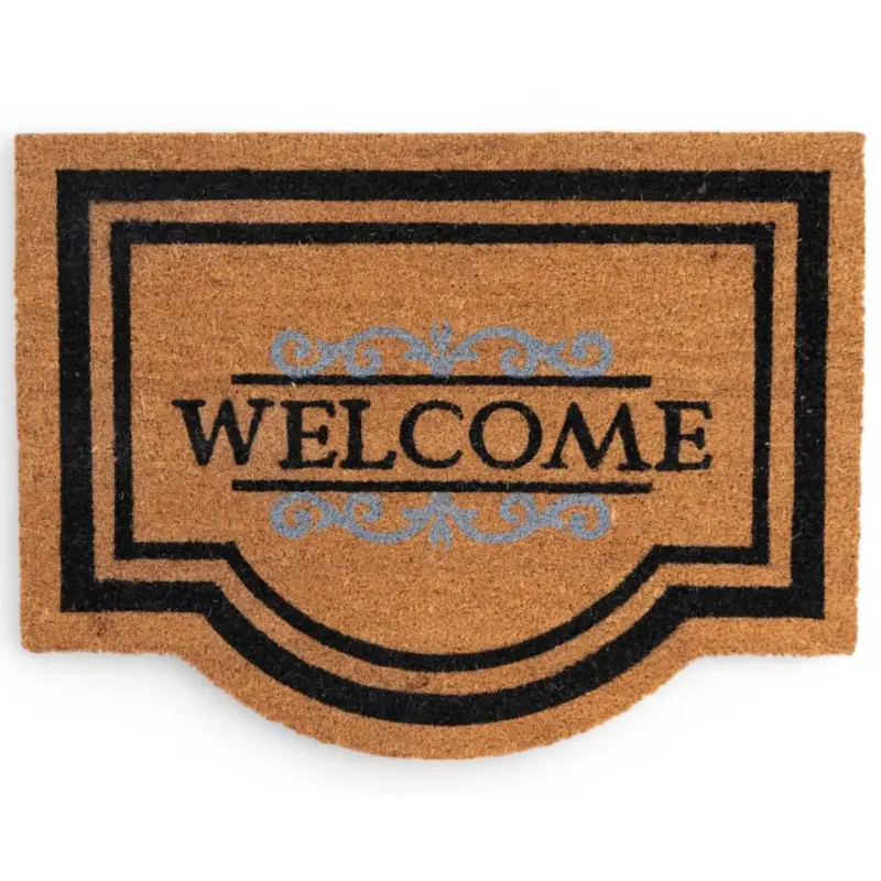 Kölle Kokosmatte abgerundet 'Welcome', ca. 60 x 80 cm Mega-Angebot