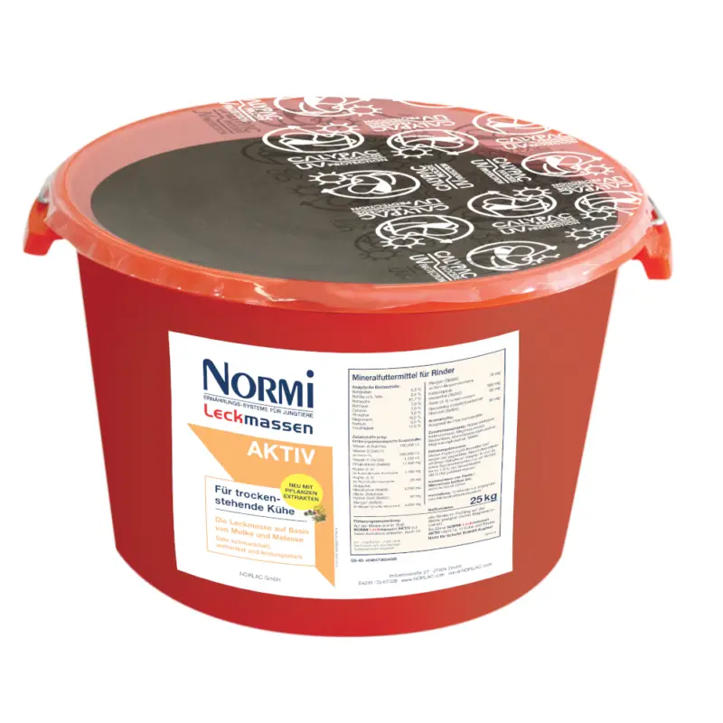 Top-Seller NORMI® Leckmasse AKTIV | 25 kg | für trockenstehende Milchkühe