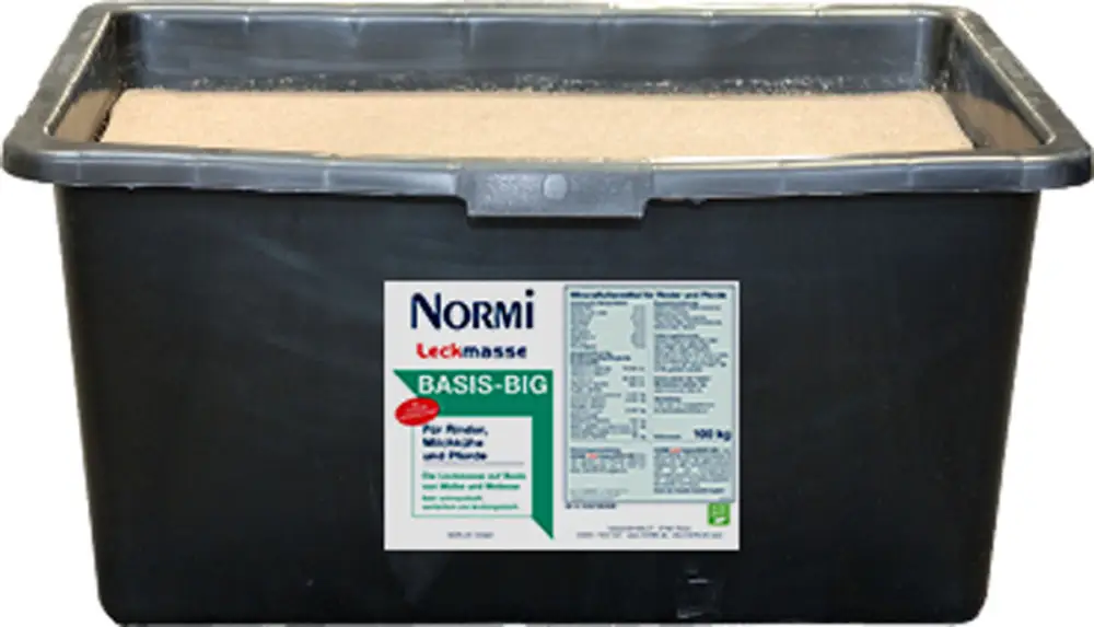 NORMI® Leckmasse BASIS-BIG | 100 kg | für Rinder, Pferde und laktierende Kühe - der ALLROUNDER Rabatt