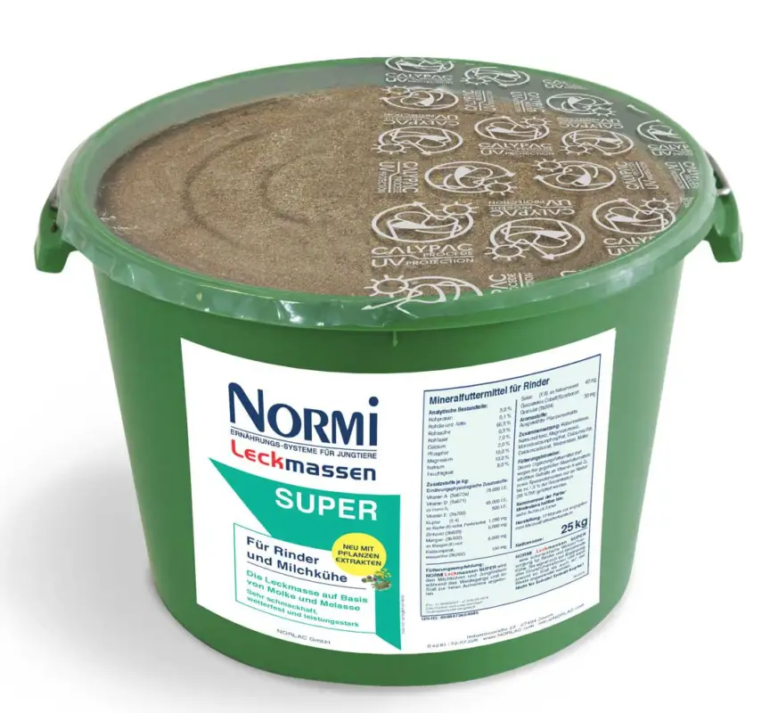 NORMI® Leckmasse SUPER | 25 kg | für hochlaktierende Kühe Expressversand