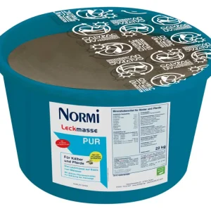 Preisknaller NORMI® Leckmasse PUR | 22 kg | Mineralfutter für Kälber & Pferde - unterstützt die Atemfunktion