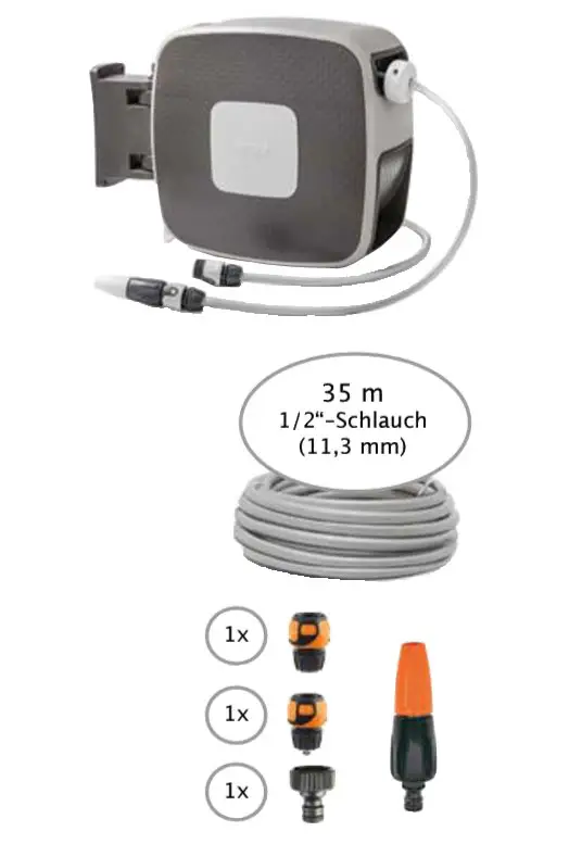 Bestpreis Automatische Wandschlauchbox Rewall 35 m 1/2" Schlauch