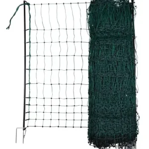 Must-Have Nicht leitendes Geflügelnetz 50 m. 106cm Doppelspitze grün Ako