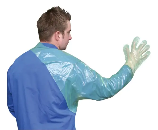 Veterinär Einmalhandschuh mit Schulterschutz – 50 Stk., 120 cm Bestseller