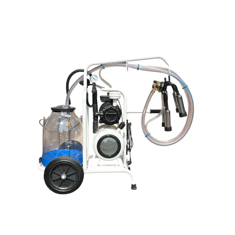 Schneller Versand Minimelker Melkmaschine mit Vakuumtank & 30L Kunststoff Melkeimer 230 Volt