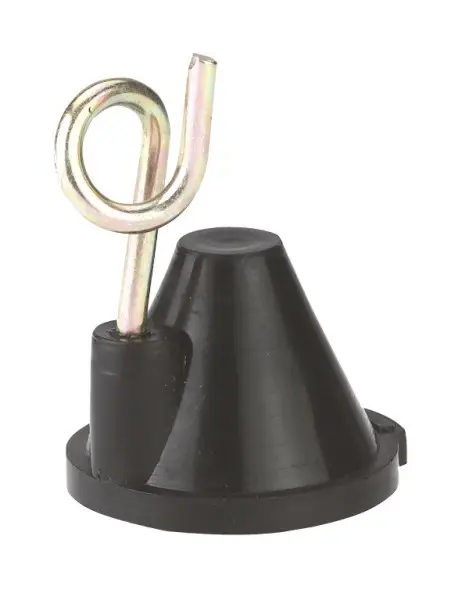 Ersatzisolator mit Metallöse für Ovalstahlpfahl (25 Stück) Mega-Angebot