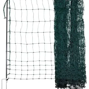 Leitendes Geflügelnetz Premium, grün,50m 122cm, Doppelspitze Ako Bestseller