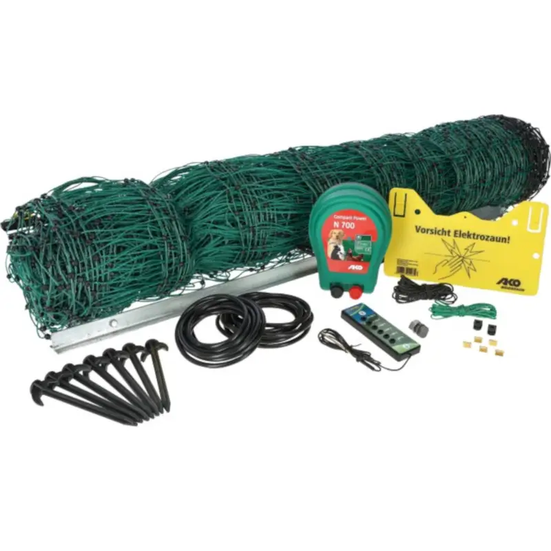 Expressversand Hundezaun / Geflügelnetz-Set 50 m, 106 cm grün inkl. 230V Gerät + Zubehör