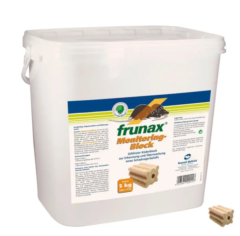 Heißes Angebot frunax® Monotoring- Köderblock 5kg (200x25g)