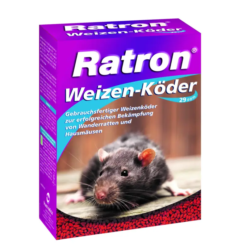 Bestseller Ratron® Weizen-Köder 400 gr. 29 ppm Rattengift / Mäusegift Sachkundenachweispflichtig