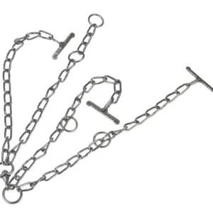 Kuhkette blank 6 / 65 / 110 cm mit Wirbel Versand Am Gleichen Tag