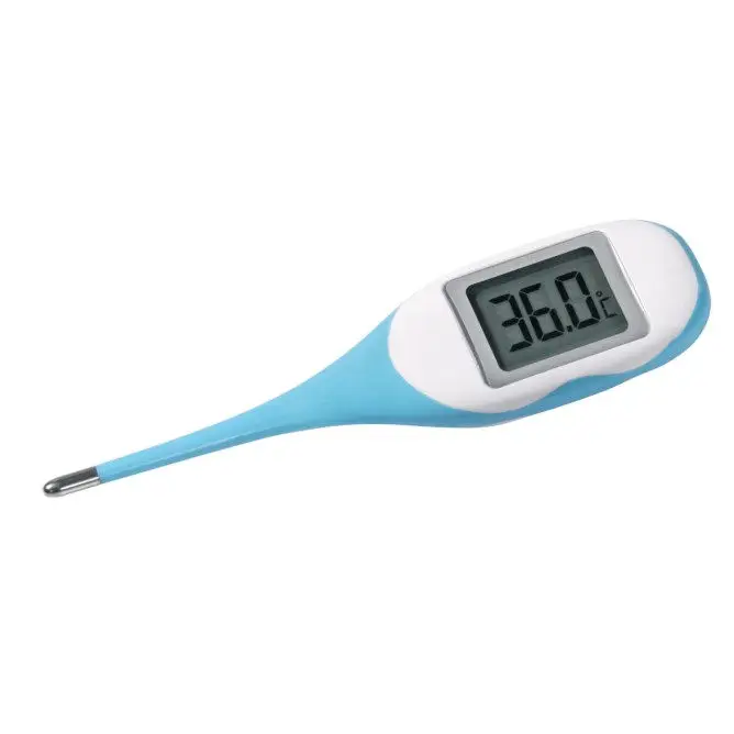 Markenware Fieberthermometer Digital Big Screen flexibler Sonde Veterinärbereich