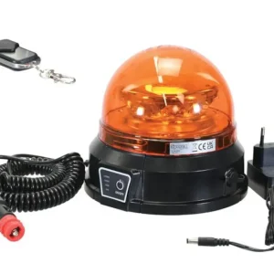 LED Rundumleuchte Akku Magnetfuß 12/24V (Gelb) 12 Stunden Sonderangebot
