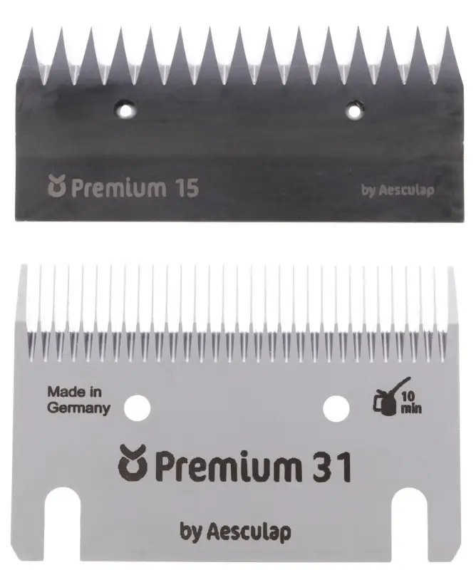 Schermesser-Set Premium Rind/Pferd 31/15 Zähne Sale
