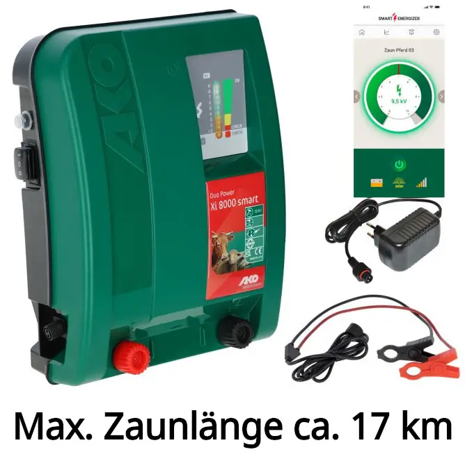 Weidezaungerät Duo Power Xi 8000 smart 8 Joule mit App Super-Preis