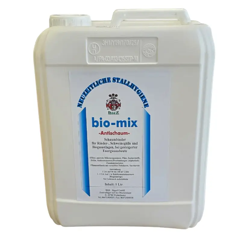 Saisonangebot bio-mix Antischaum 5 Liter – Gegen Schaumbildung bei Gülle