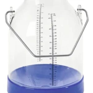 Melkeimer 30 L transparent | blau | PVC Eimer durchsichtig mit Skala Schneller Versand