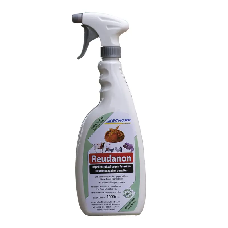 Reudanon – Repellent 1.000 ml gegen Ungeziefer bei Katzen, Hunden, Pferden und Nutztieren Garantierte Lieferung