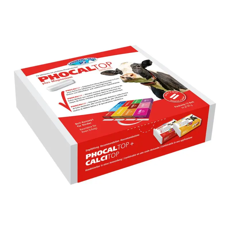 Expressversand PHOCALTOP Phosphor Bolus (24 Boli) - gezielte Phosphorversorgung für Milchkühe | LANDMANS BEST